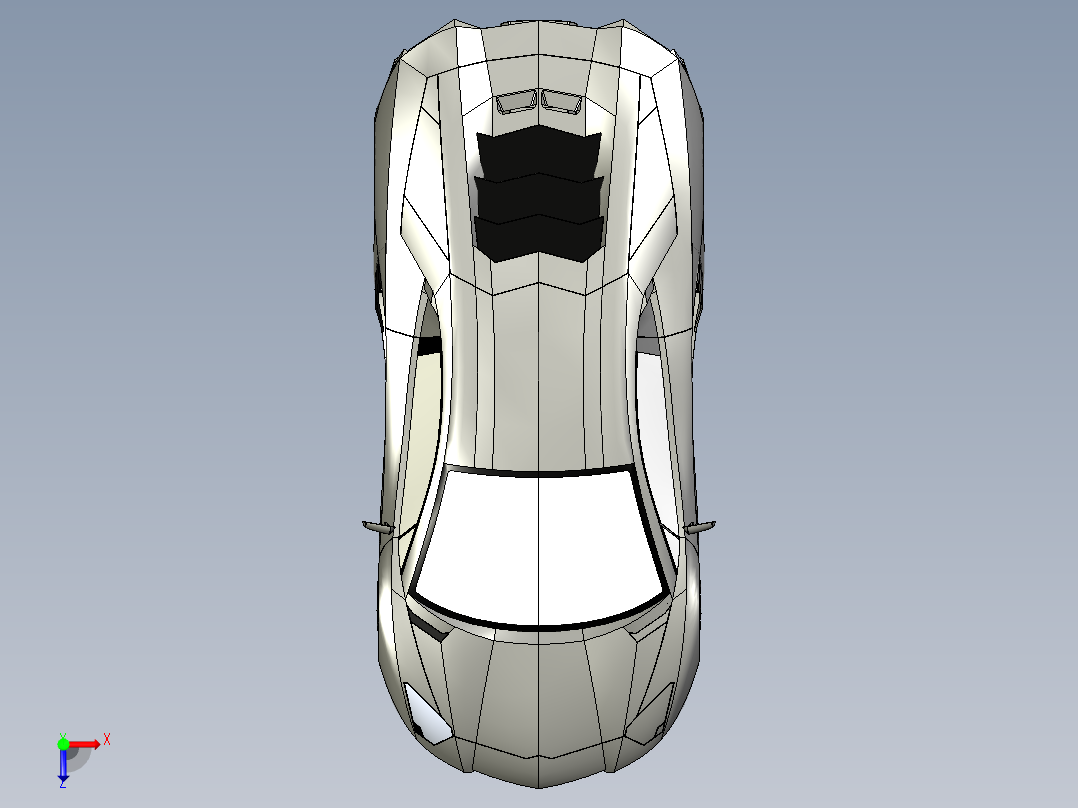 兰博基尼俯视图