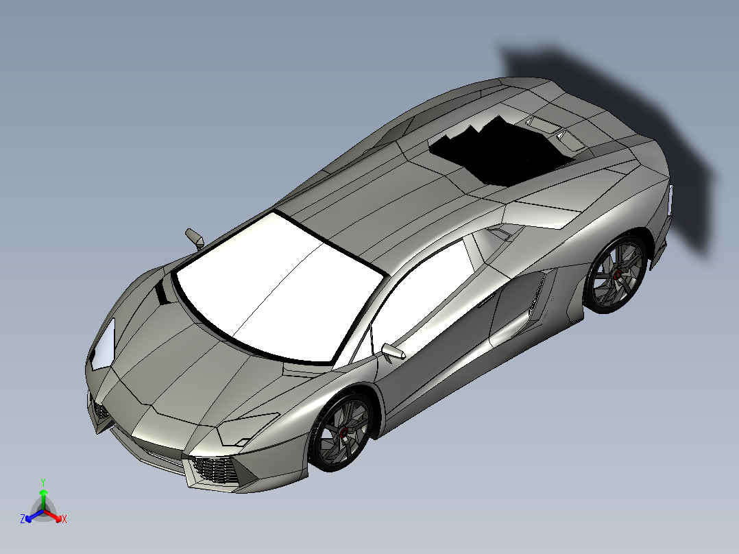 兰博基尼正等轴测图