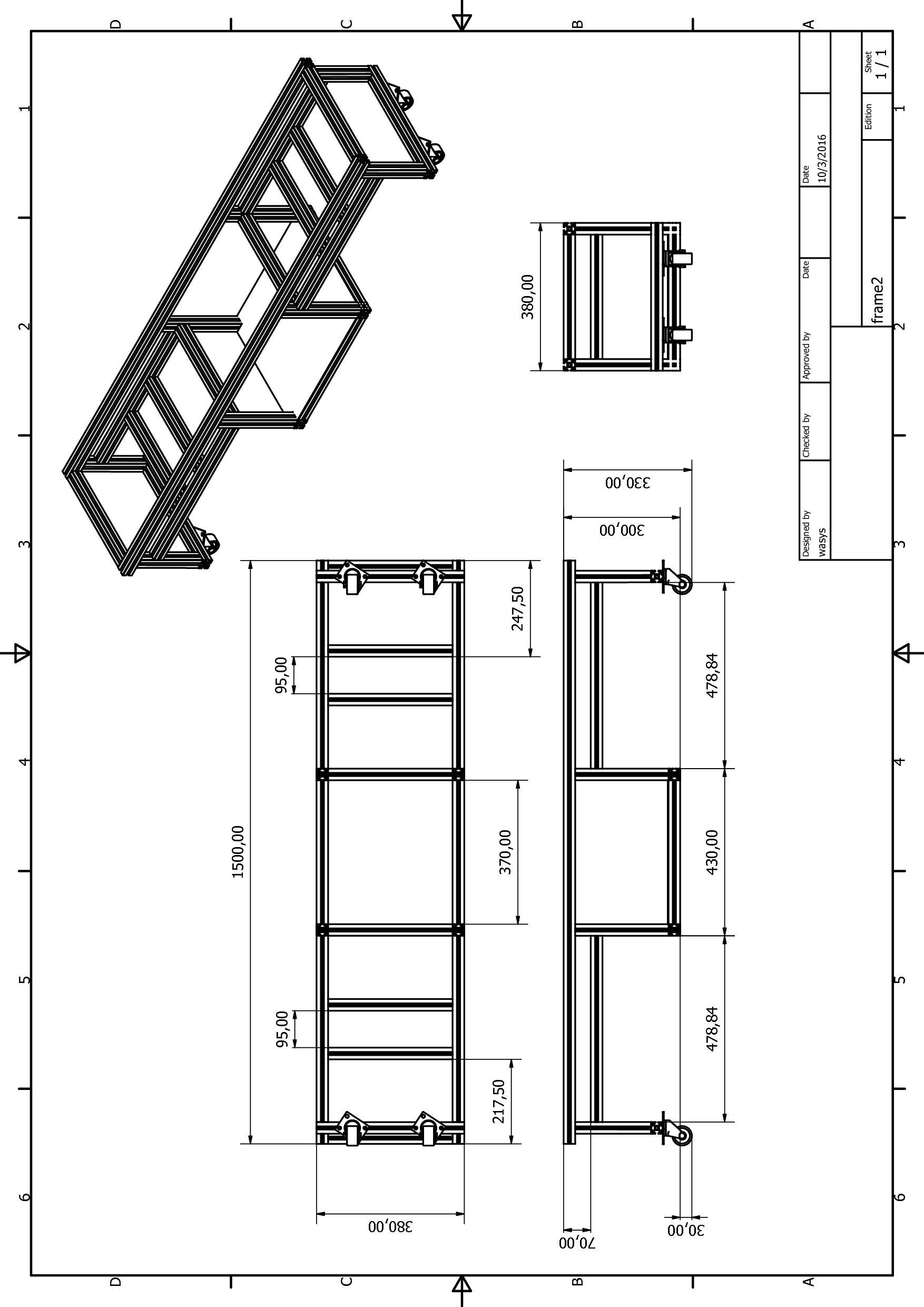 无盖铝型材AGV小车sw20