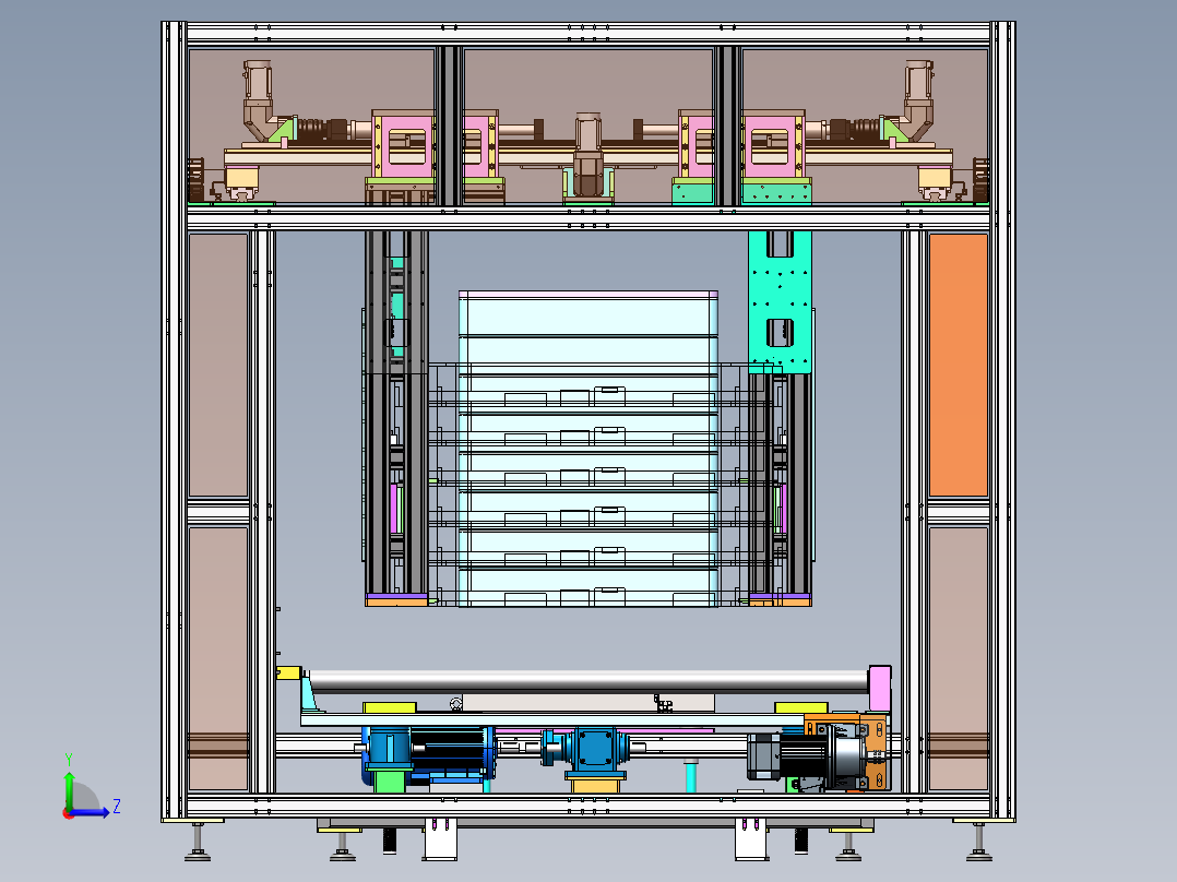 堆垛机sw20可编辑左视图