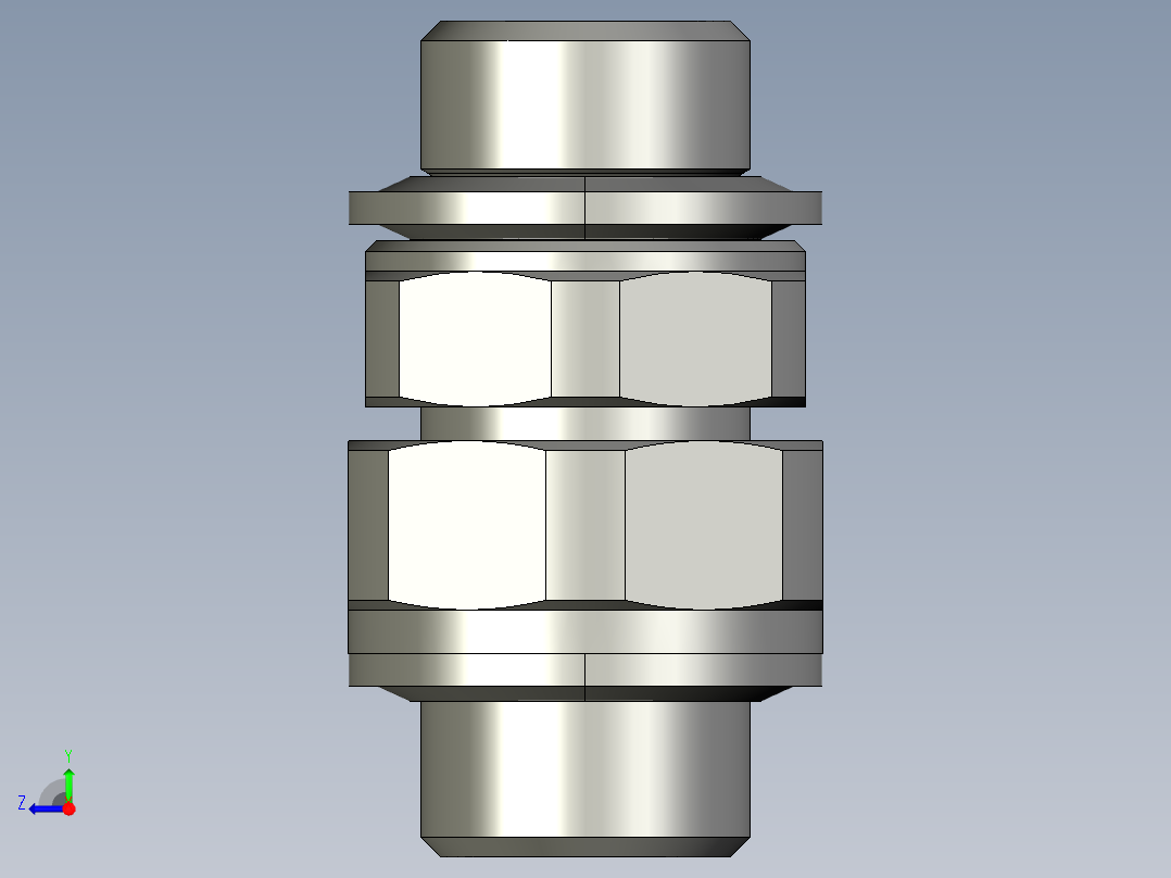 软管与硬管连接用工业通用接头0151_10_10_39右视图