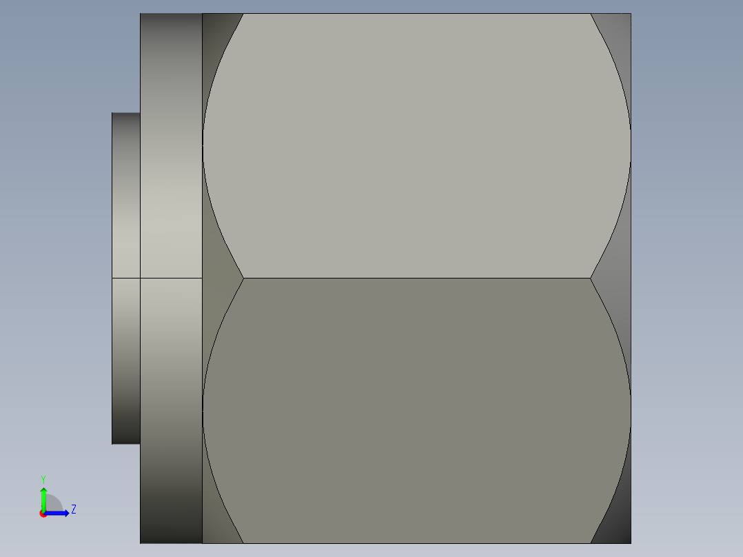 卡套式工业通用硬管接头10_fnu-s左视图