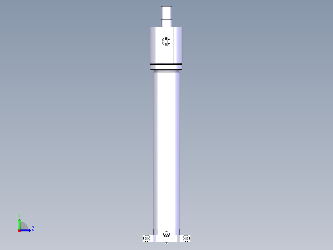 液压缸模型左视图
