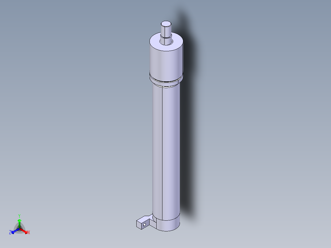 液压缸模型正等轴测图
