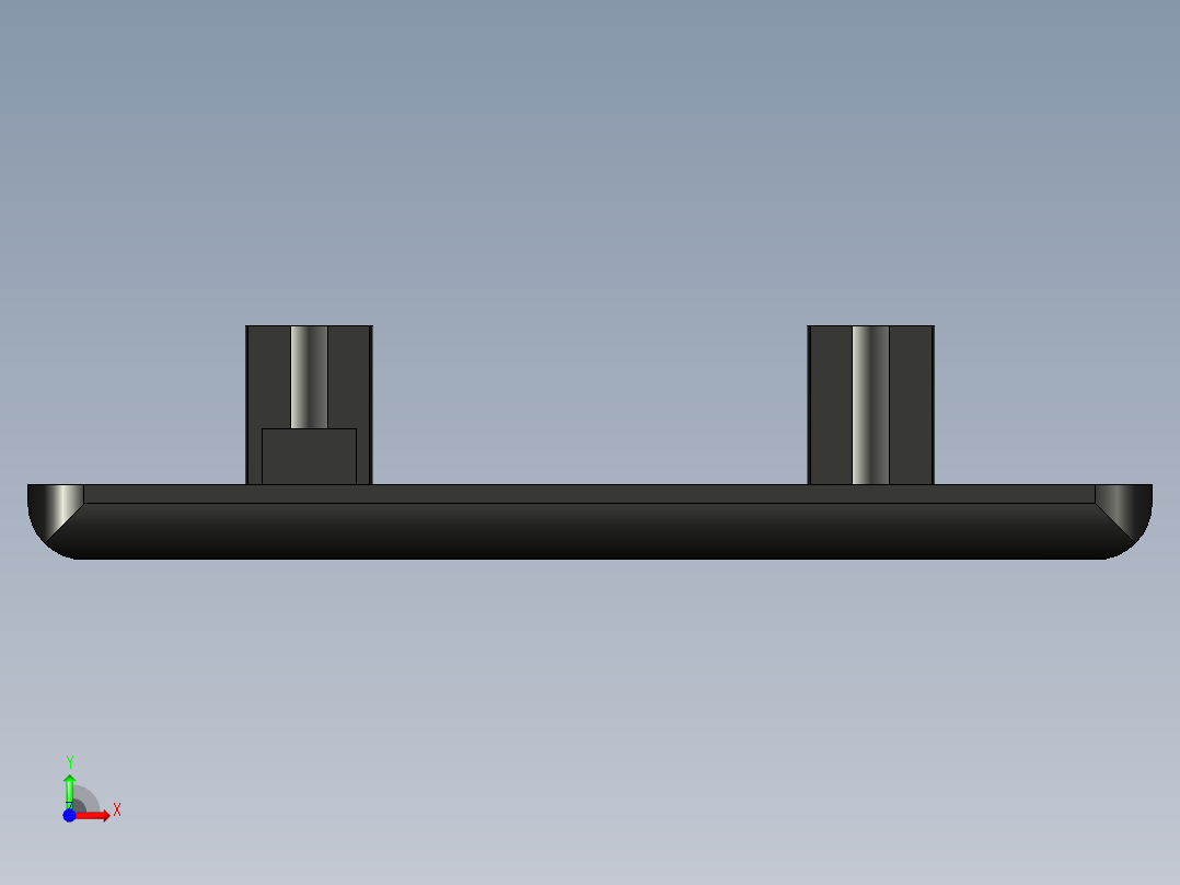 型材-BR 60X60 COVER CAP WITH HOLE KJN511876前视图