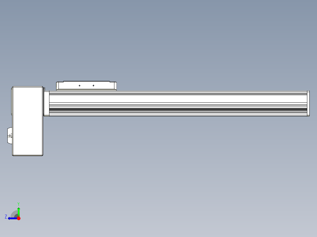 同步带全封闭直线模组TPA-HCB-105D-90-L350-RP-C-P20-N3右视图