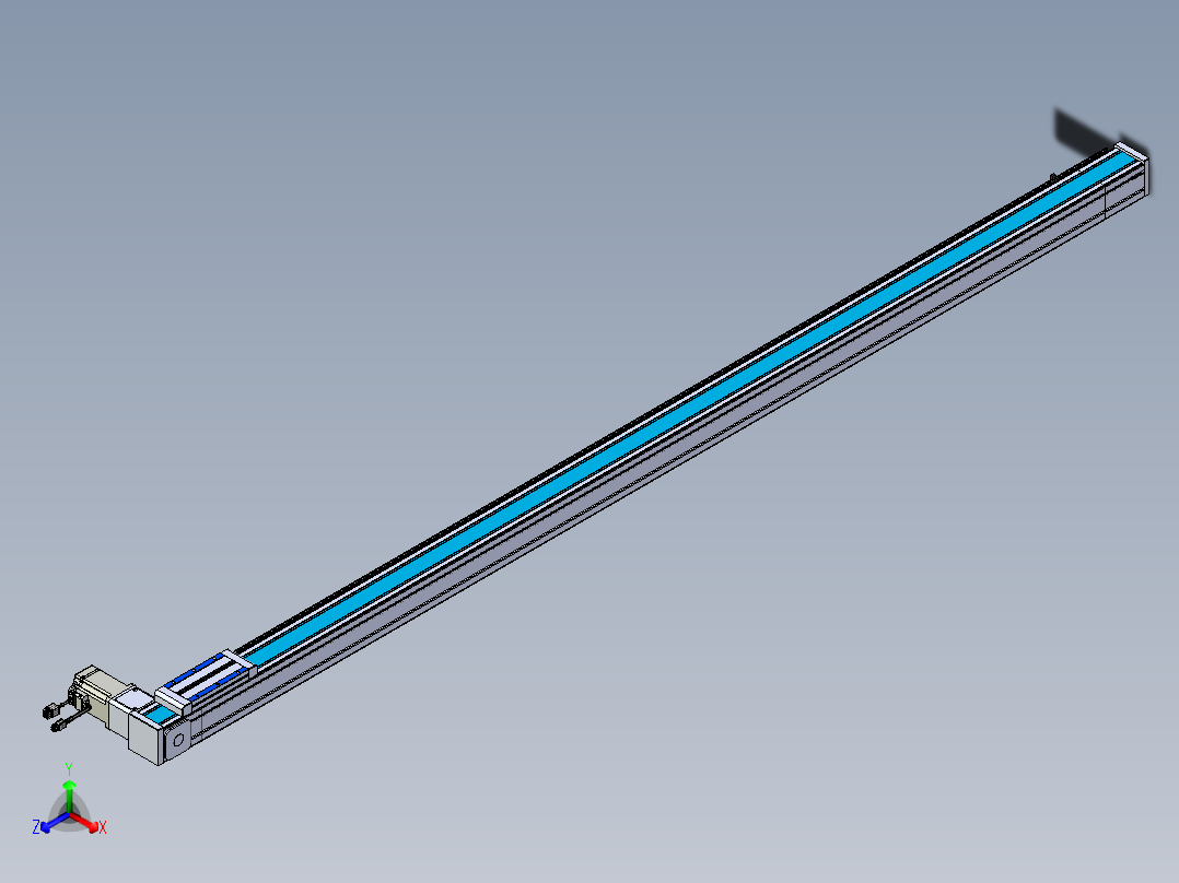 威洛博LB.GB同步带传动--欧规系列LB6A-L130-S1900-BR正等轴测图