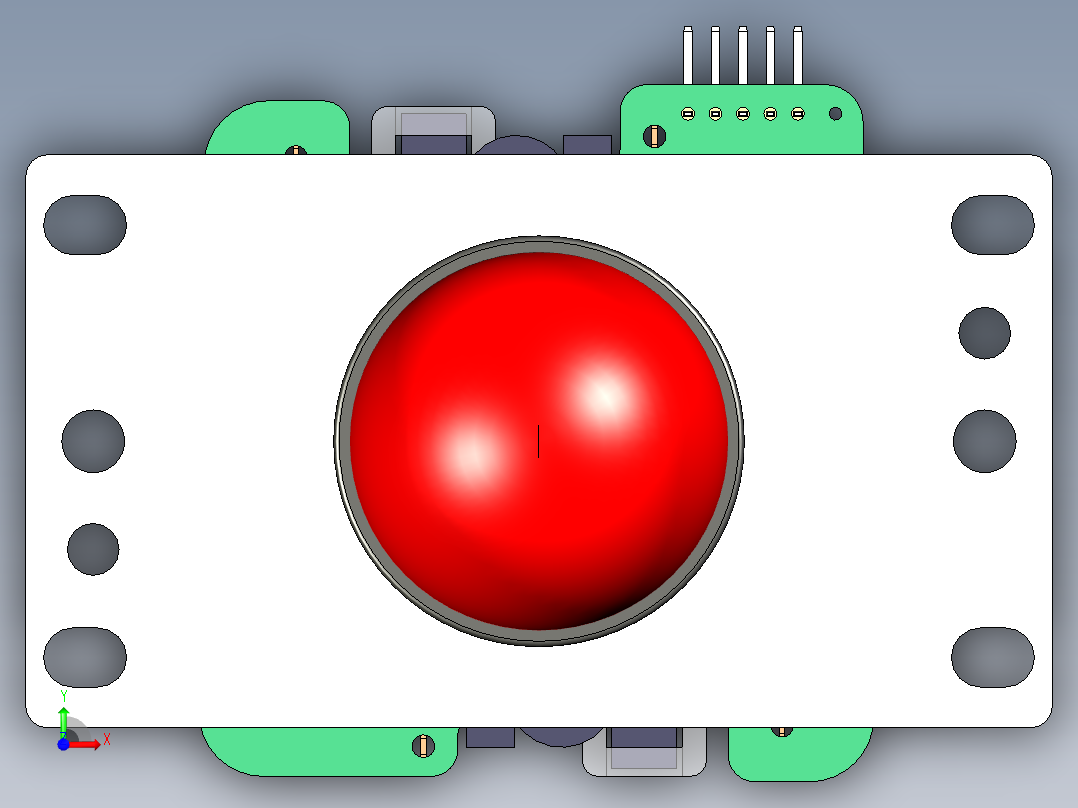 街机操纵杆模型三华JLF-TP-8YT48和16路门前视图