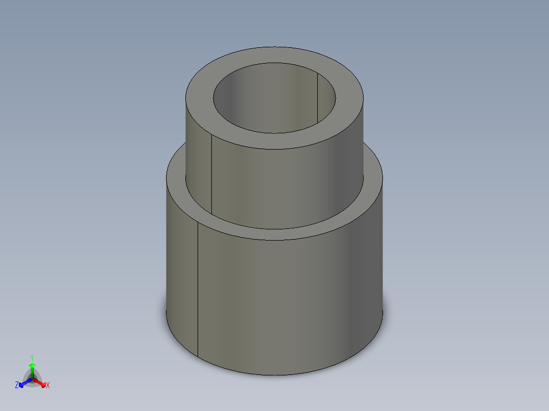 船舶管路系统SeaCor_ReducerCoupling_SxS_37J129131_1in x 0.75in正等轴测图