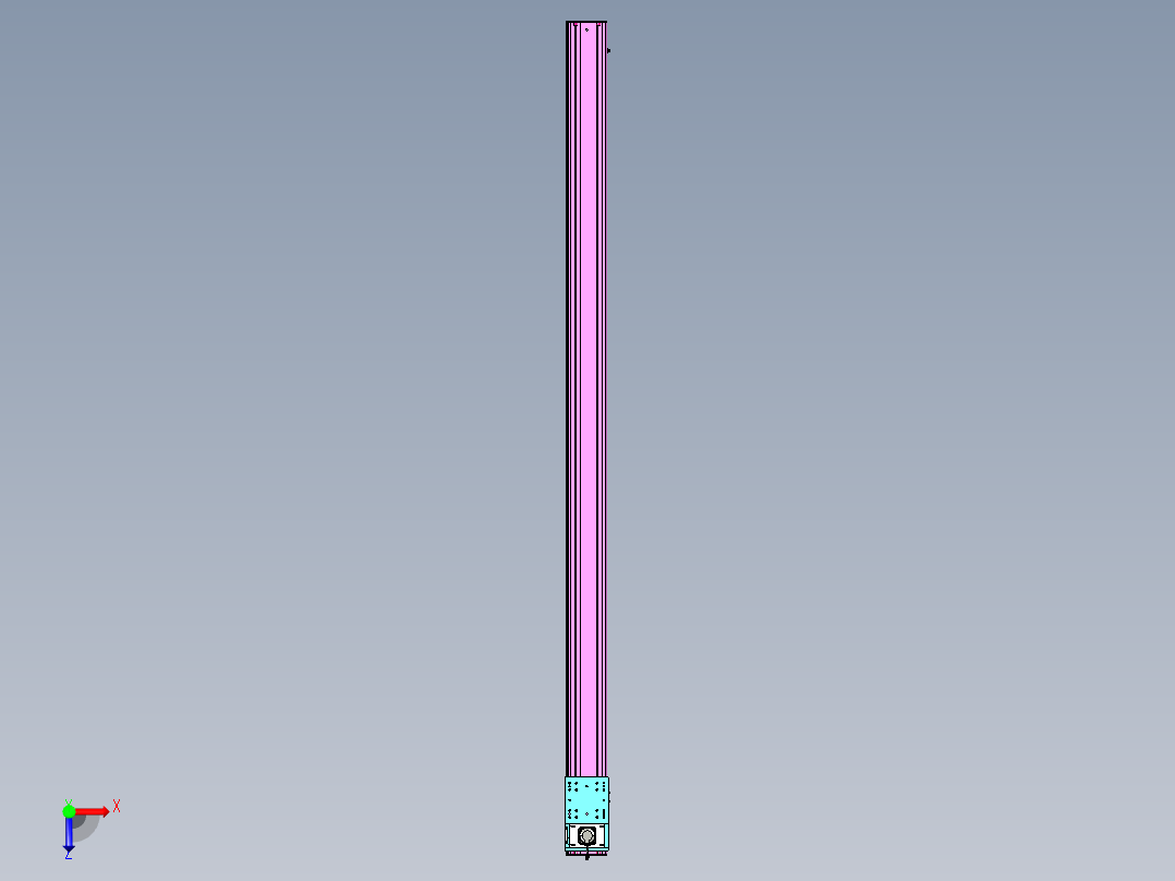 东锦齿条传动DH210G-L167-S3850-BU-减速机+P750W俯视图