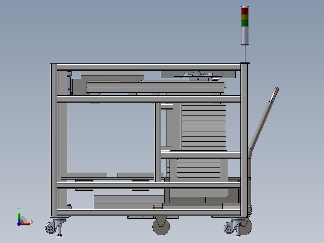 托盘交换机（工装小车前视图