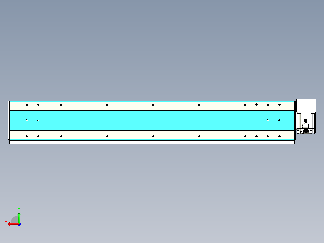 威洛博VBC同步带传动一无尘环境VBC17-L45-S950-BRD-ZP75-C3后视图