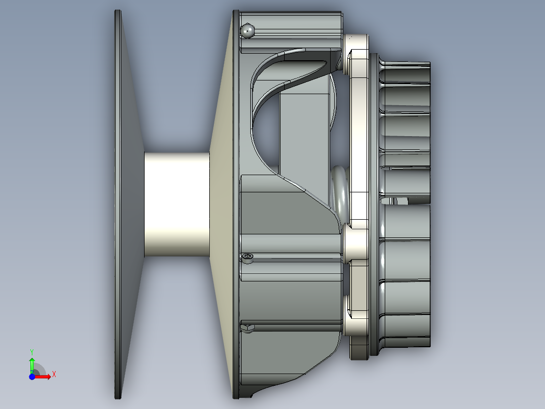 CVT无级变速器前视图