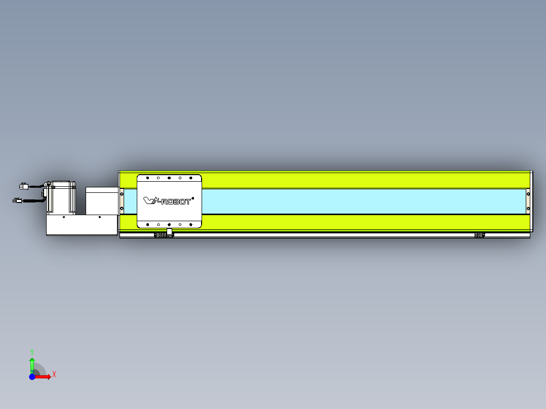 威洛博VBC同步带传动一无尘环境VBC17-L45-S850-BL-ZP75-C3前视图