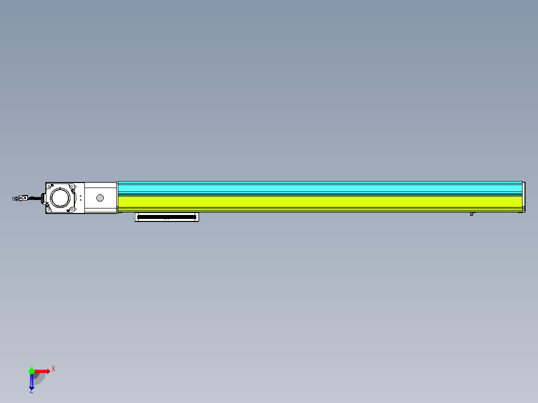 威洛博VBC同步带传动一无尘环境VBC17-L45-S850-BL-ZP75-C3俯视图