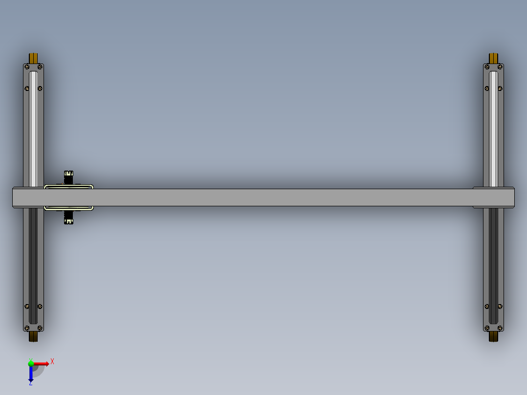 gantry-crane门式起重机3D数模图纸 Solidworks设计 附IGS STEP俯视图