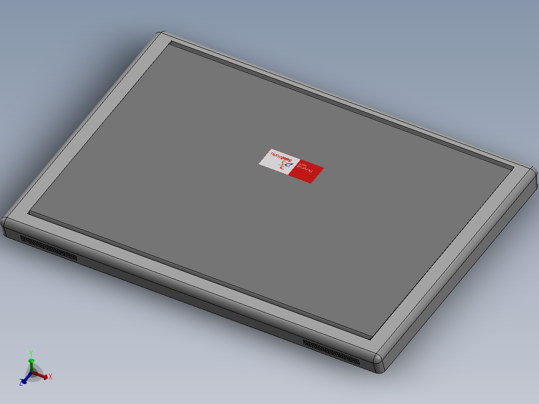 solidworks <span style='color: red'>笔记本电脑</span>外观设计