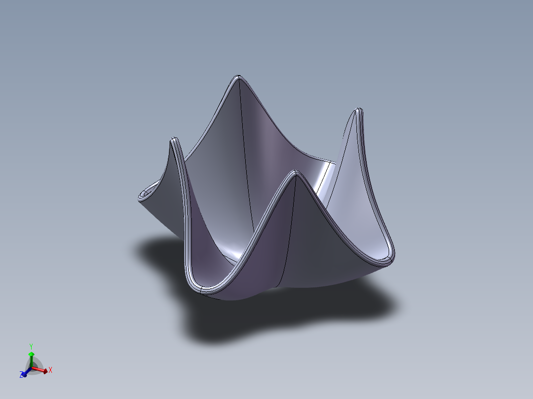 Solidworks手帕造型水<span style='color: red'>果盘</span>
