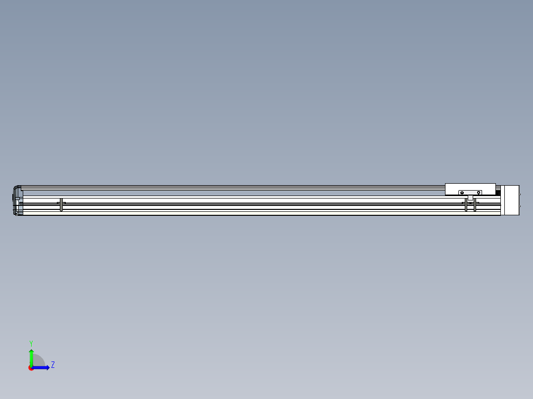 Toyo东佑达直线模组-ETH17-1250-BL-M40B左视图