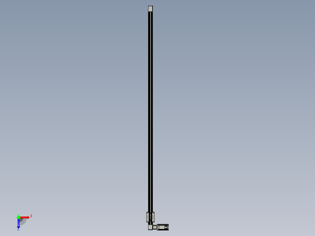 威洛博直线电机模组EB4-L80-S1850-L-57-MS3俯视图