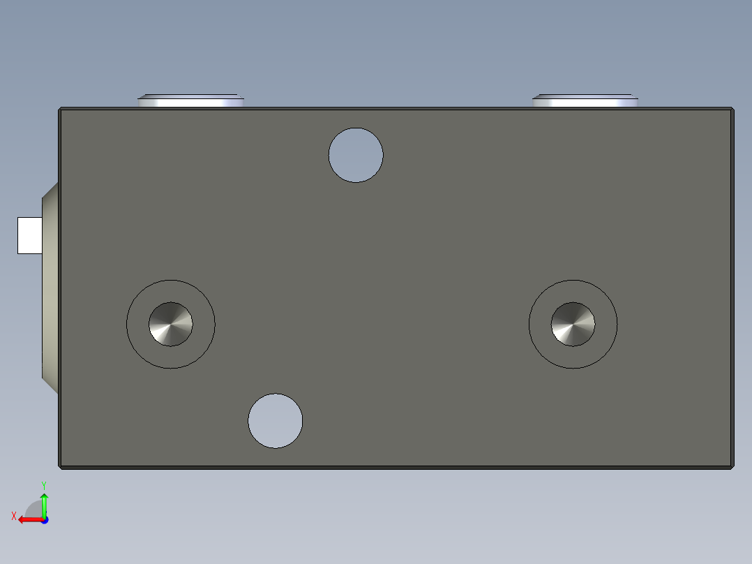 KOSMEKBEQ02□0-0GA多系列多零件图纸模型多系列多零件图纸模型后视图