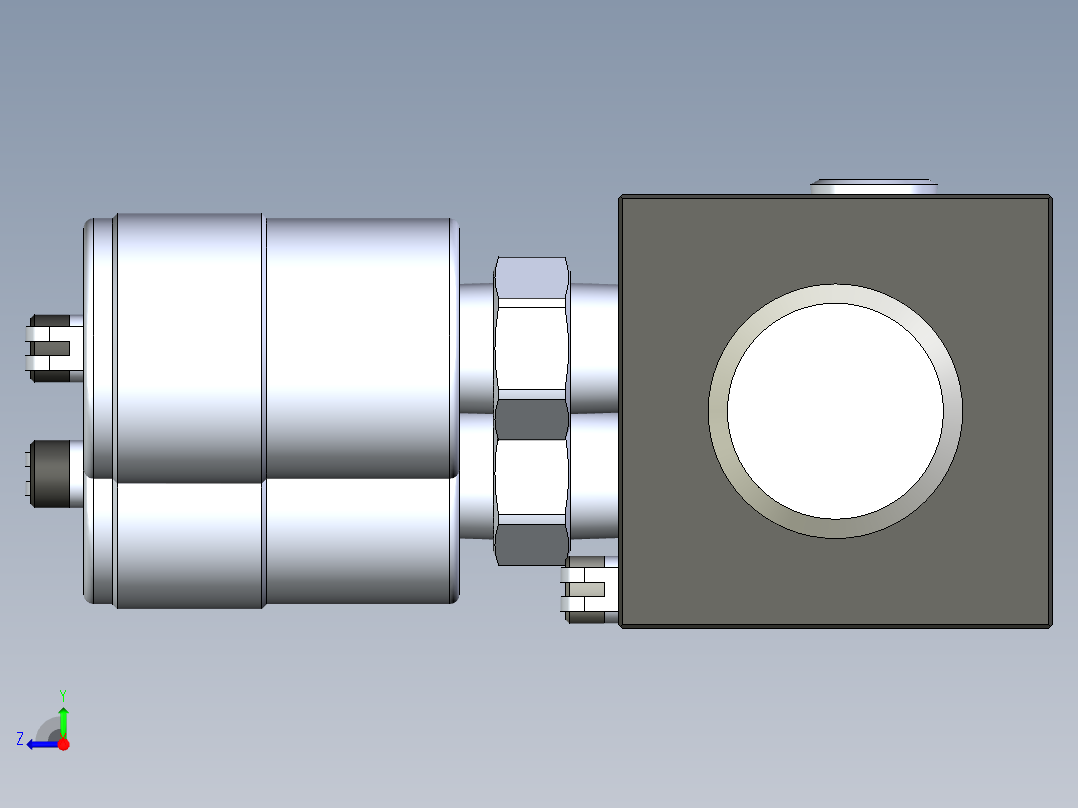KOSMEKBEQ02□0-0GA多系列多零件图纸模型多系列多零件图纸模型右视图