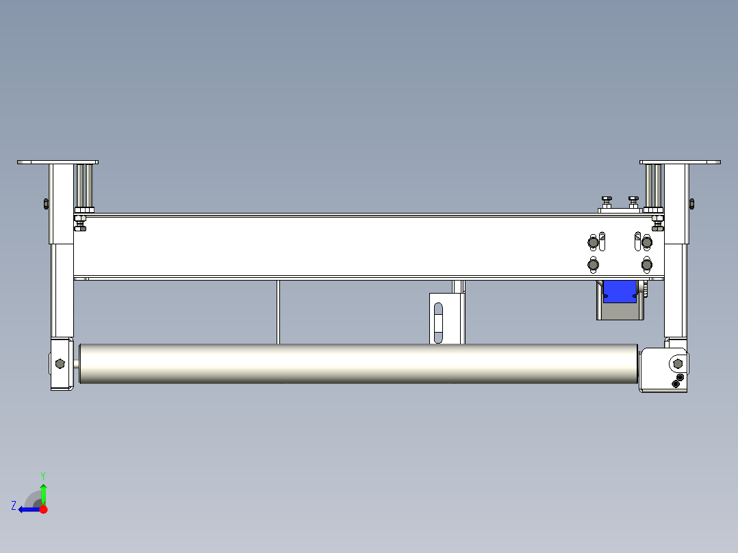 滚筒输送机roller-conveyor-83-STP OBJ右视图