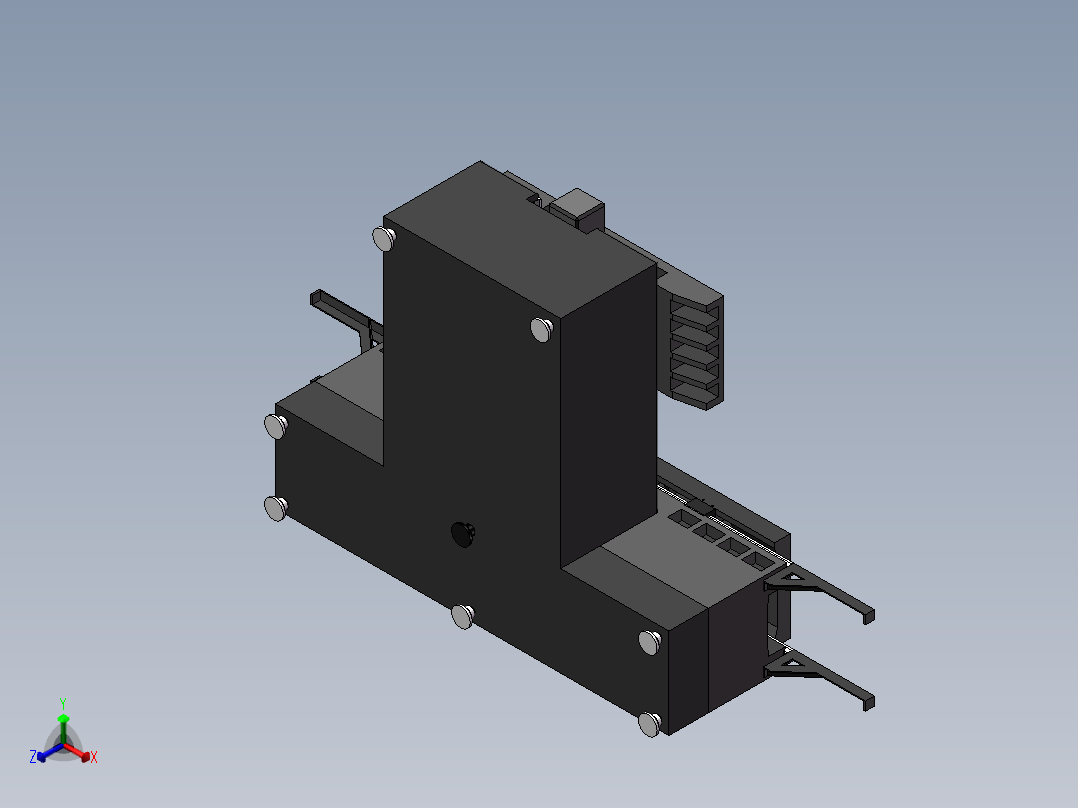 机床工作台正等轴测图