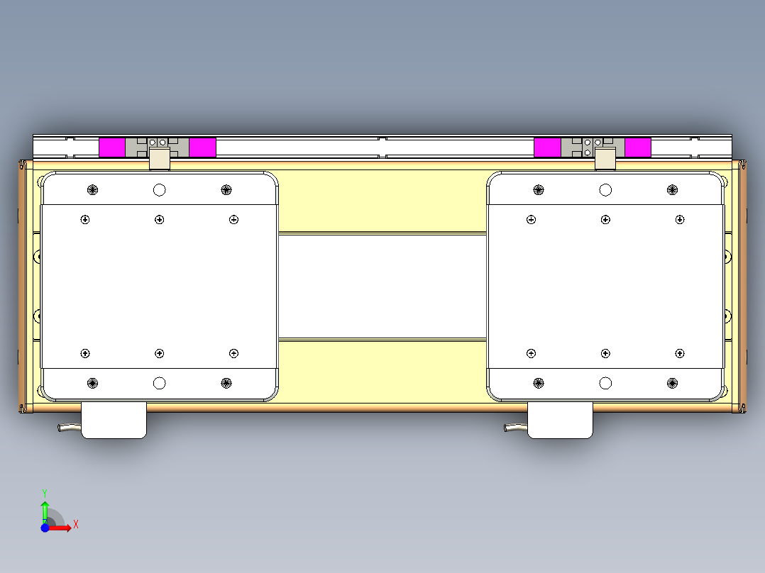 威洛博LC系列3d模型模组2LC17E1Y-S100前视图