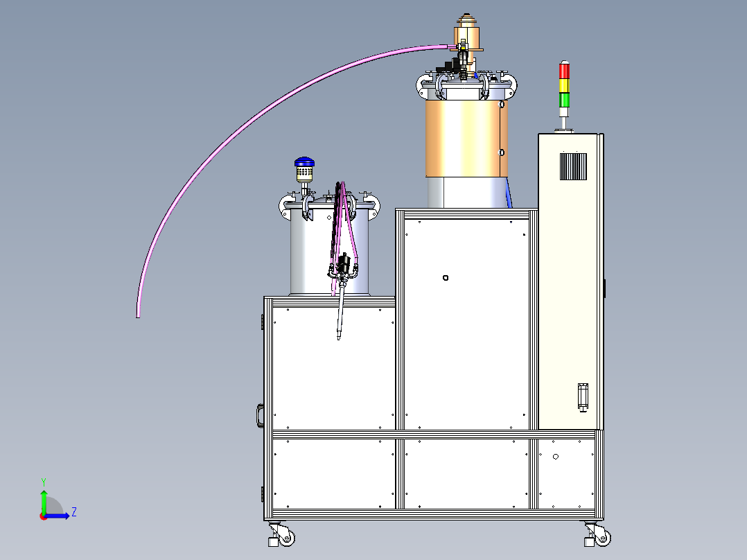 自动点胶设备左视图