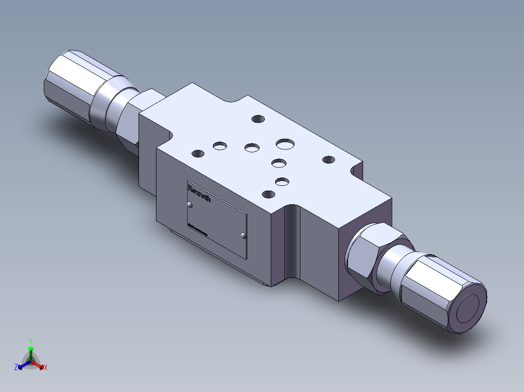 力士乐液压阀-Z2FS10-3-V正等轴测图