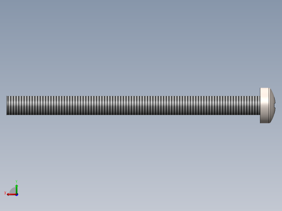 螺丝 M3 十字盘头-M3 x 40 Screw head.SLDPRT后视图