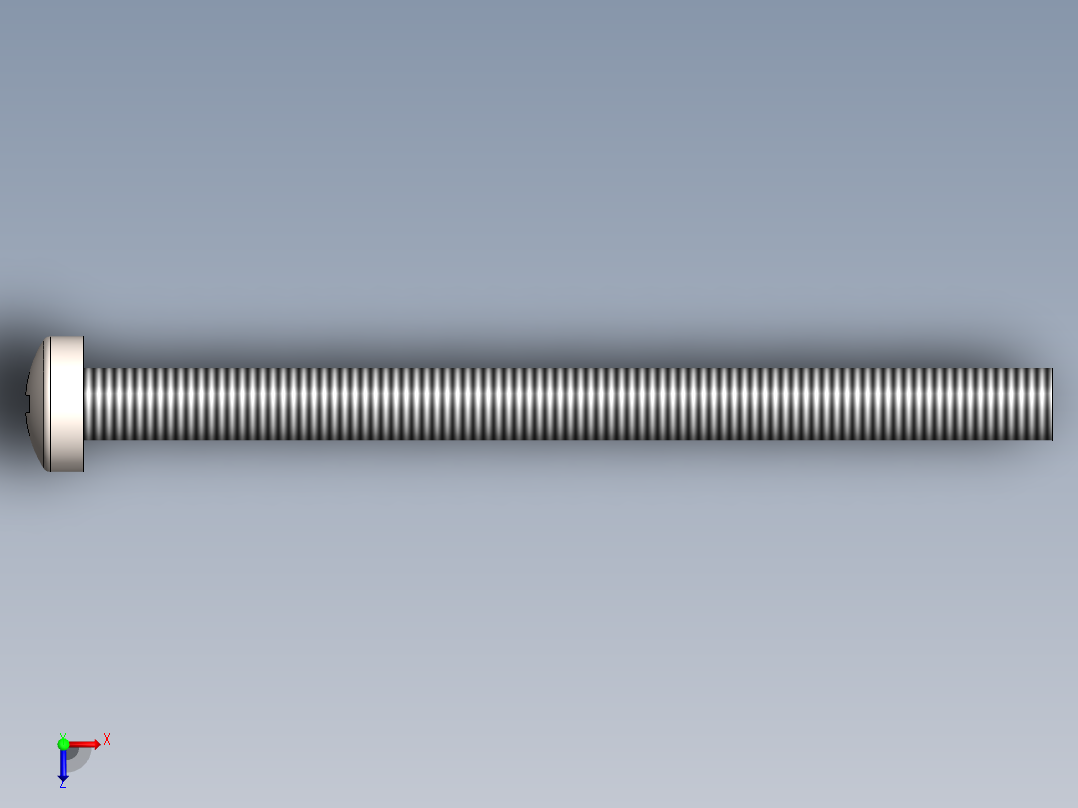 螺丝 M3 十字盘头-M3 x 40 Screw head.SLDPRT俯视图