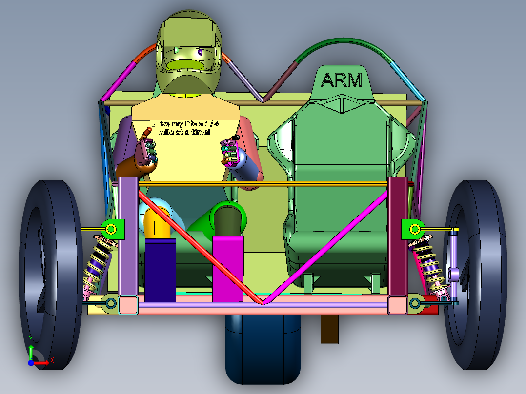 节目巡游倒三轮电动车花车前视图