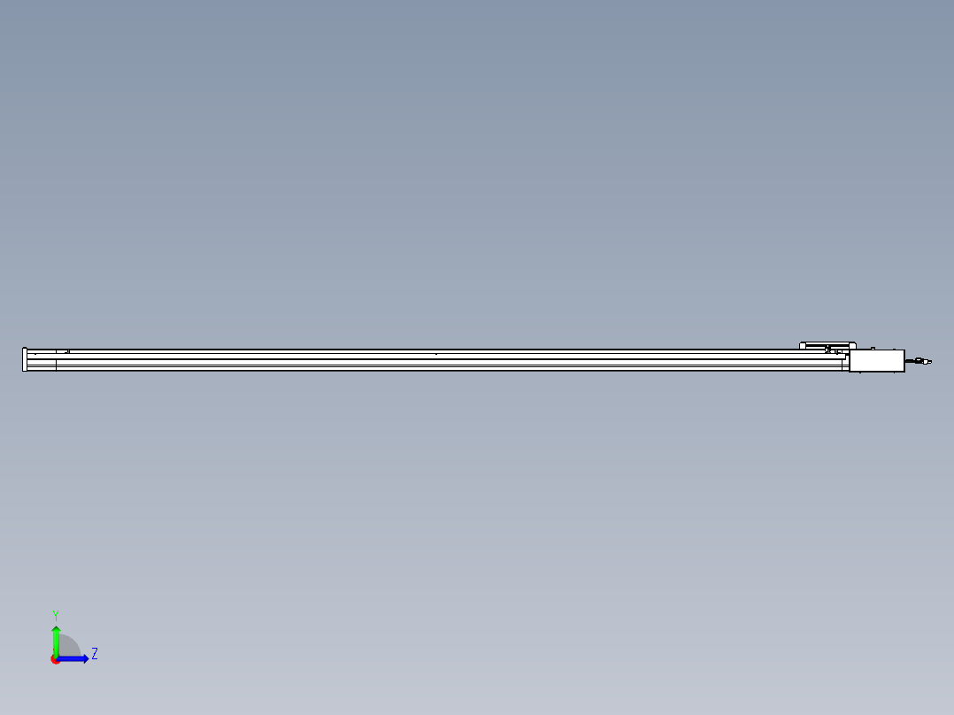 威洛博LB.GB同步带传动--欧规系列LB6A-L65-S2200-BR左视图