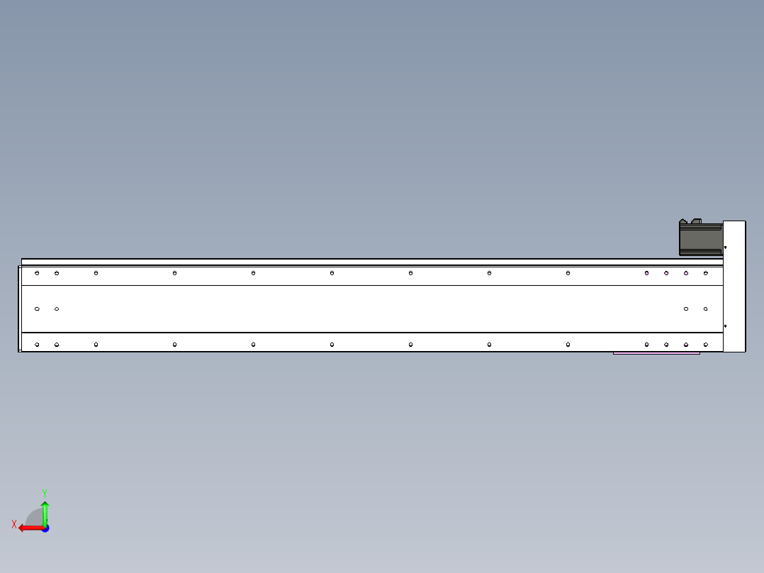 VF丝杆传动-一般环境VF22-L20-C-S1450-BR-P75-C4后视图