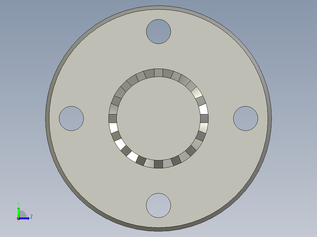 THK花键母3D模型IGS格式左视图