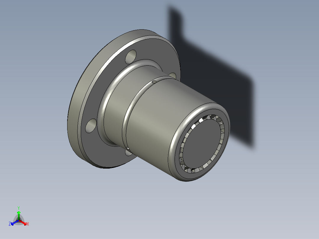 THK花键母3D模型IGS格式正等轴测图