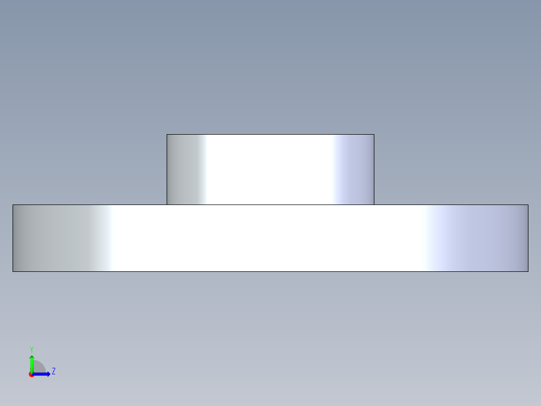 CPVC管件24-Sch80_Flange One-Piece_FPT_9852-010_1in左视图