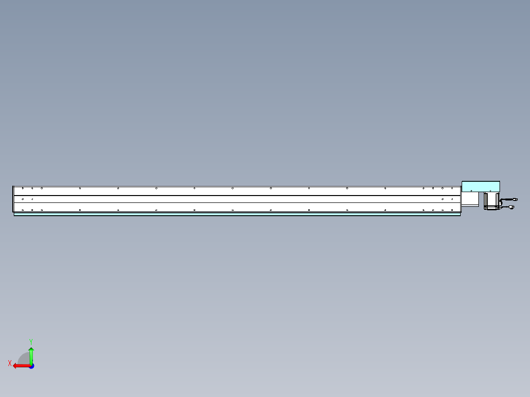威洛博VBC同步带传动一无尘环境VBC14-L45-S2050-BR-ZP75-C3后视图