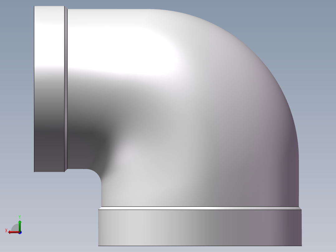 弯头-异径内丝 DN50-DN40后视图