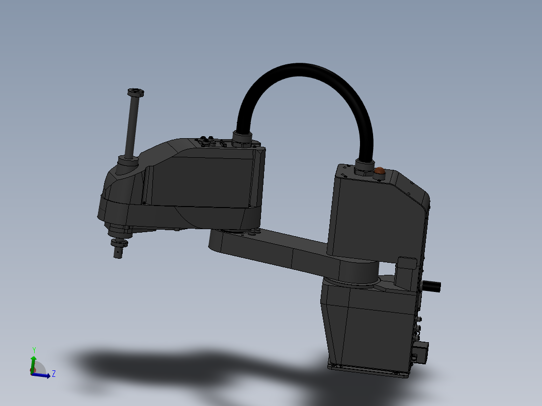SCARA<span style='color: red'>机器人</span>3d图纸+2d装配图 非标设计3d 四轴scara机械臂3d模型