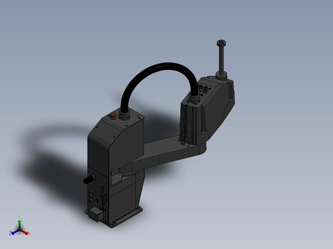 SCARA机器人3d图纸+2d装配图 非标设计3d 四轴scara机械臂3d模型正等轴测图