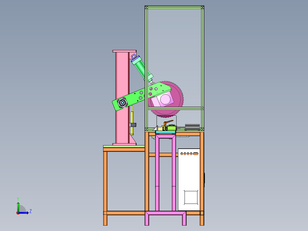 管材切割机sw18可编辑左视图