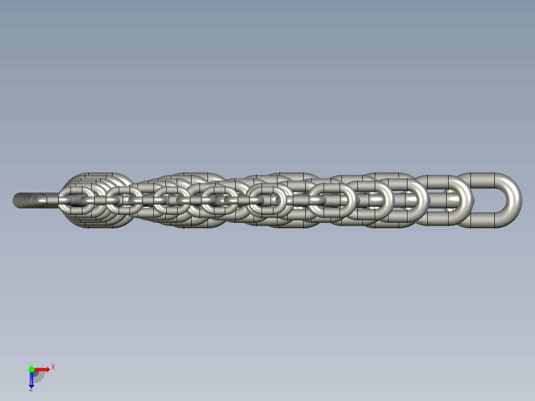 链条模型俯视图