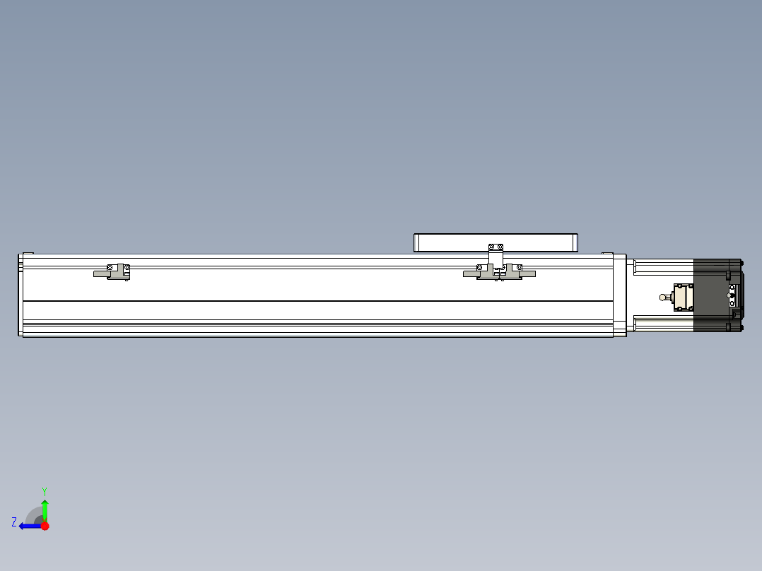 丝杠滑台-全封闭-EC17-Lx-C-S400-BC-P75-D3右视图