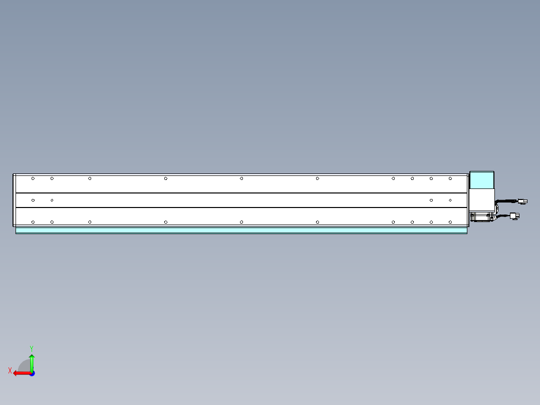 威洛博VBC同步带传动一无尘环境VBC14-L45-S900-BRU-ZP40-C3后视图