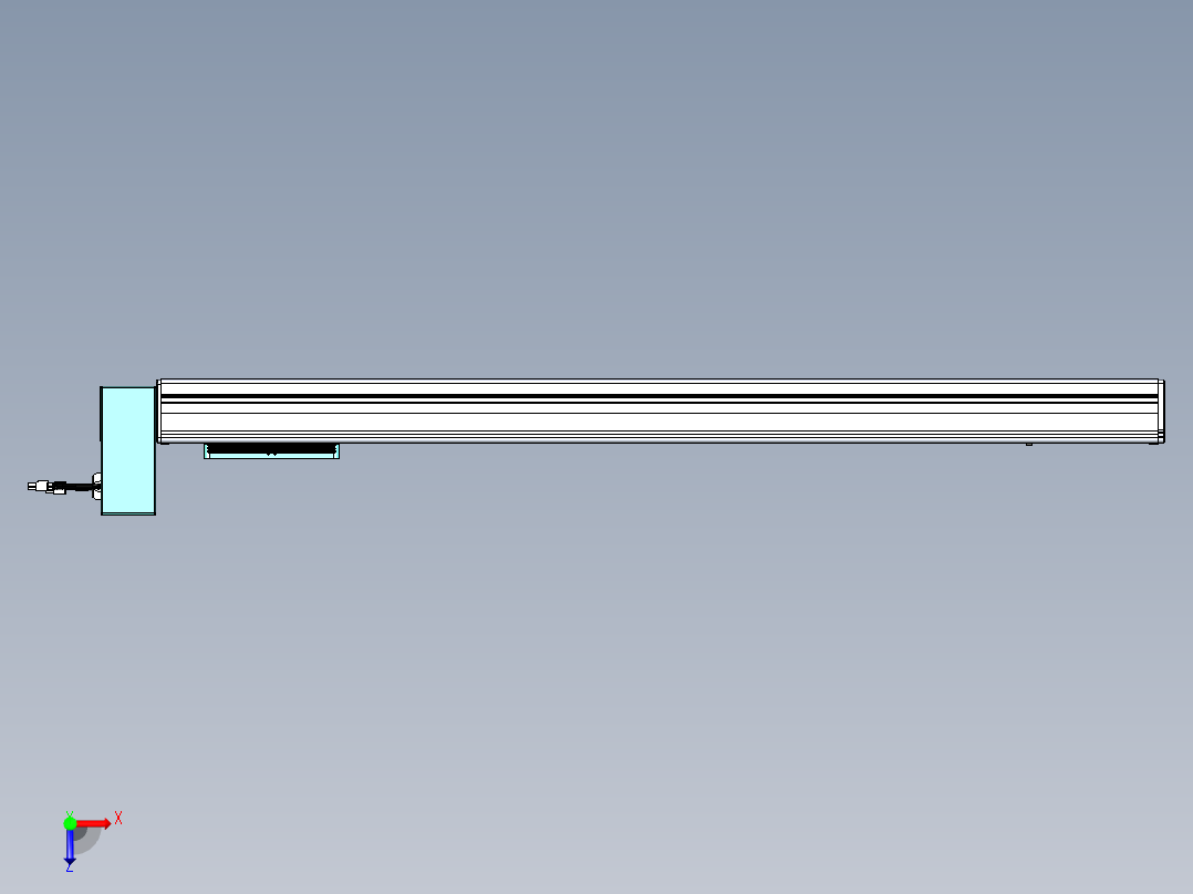 威洛博VBC同步带传动一无尘环境VBC14-L45-S900-BRU-ZP40-C3俯视图