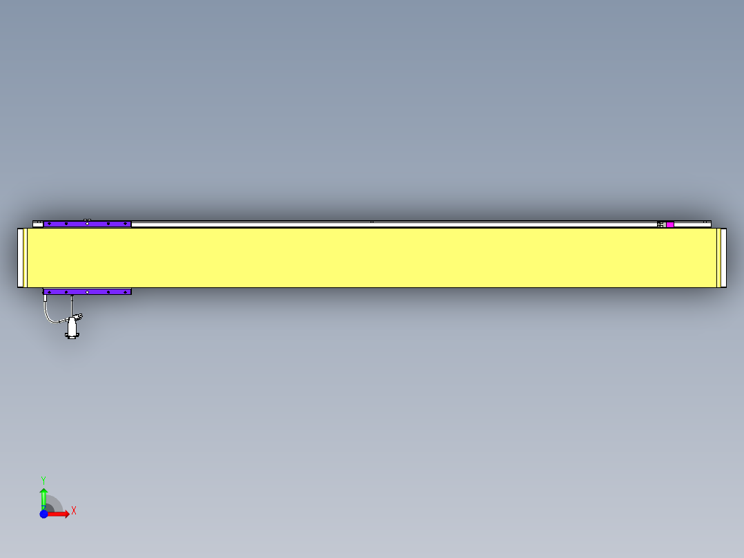 威洛博VL系列直线电机模组-VL14S3-S1350前视图