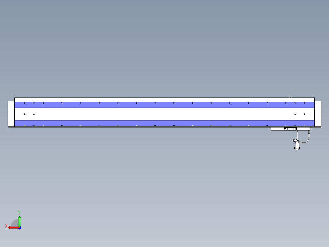 威洛博VL系列直线电机模组-VL14S3-S1350后视图